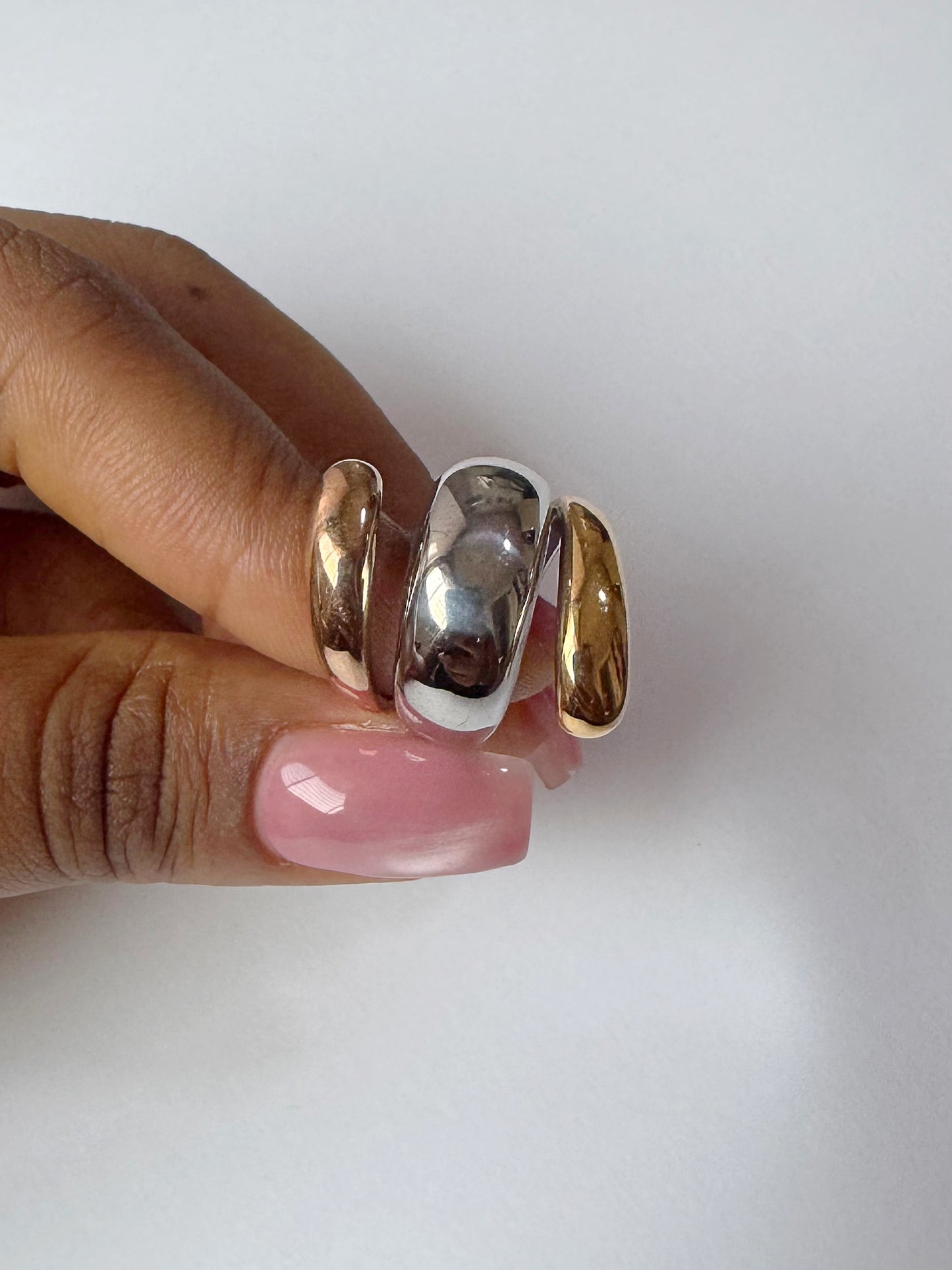 Chunky Tricolor Ring