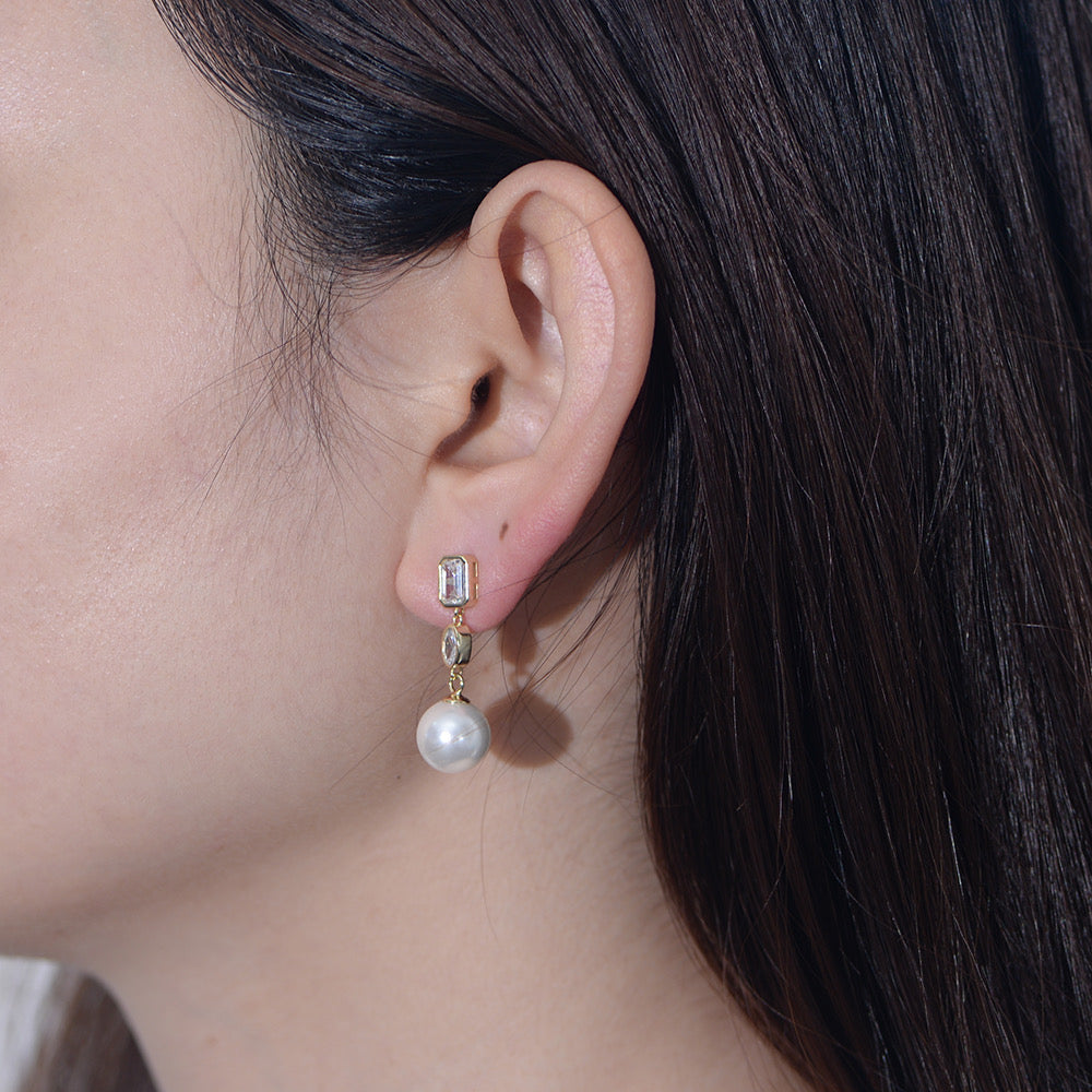 Sterling Silver Pearl Drop Earrings