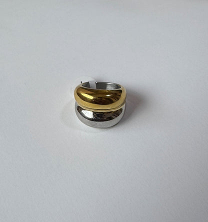 Two Toned Dome Ring