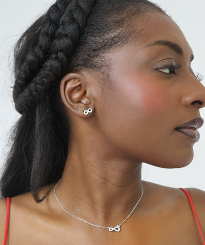 Sparkling Infinity Studs
