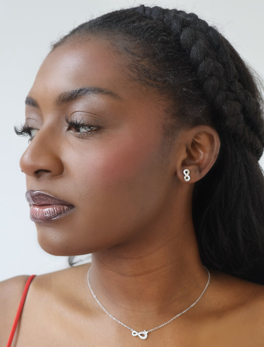 Sparkling Infinity Studs
