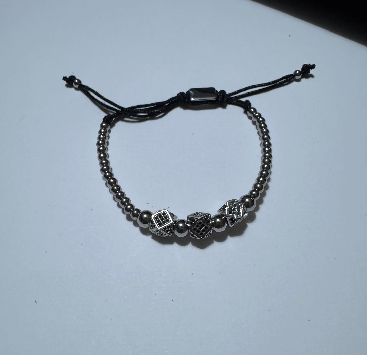 Steel Dice Bracelet