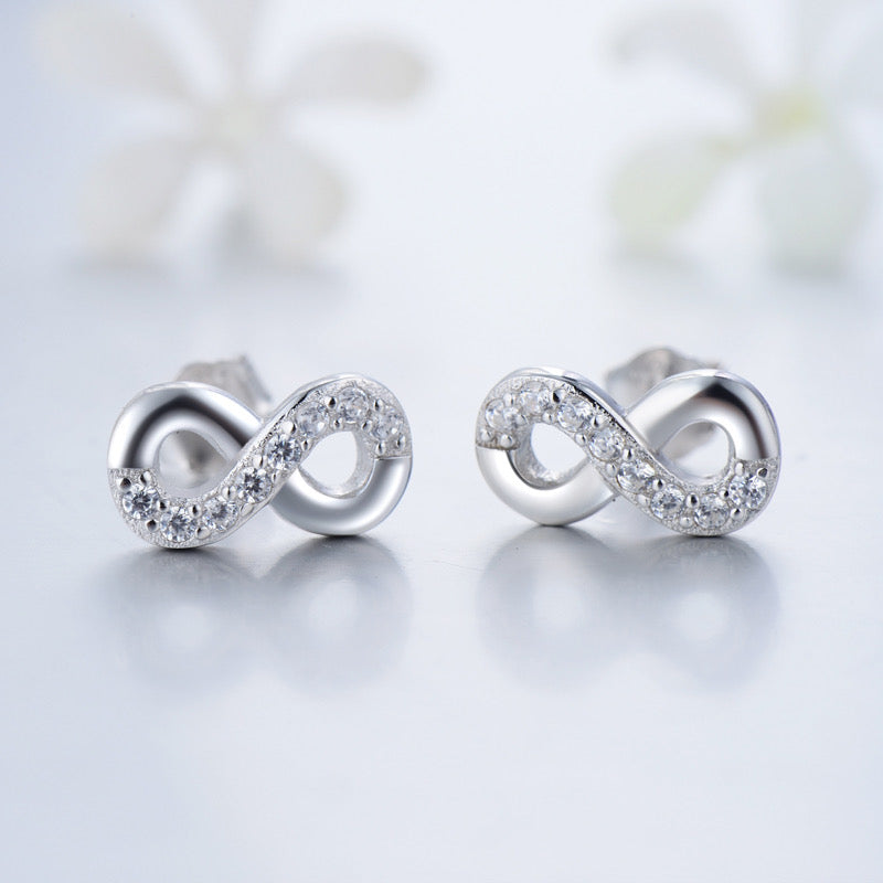 Sparkling Infinity Studs