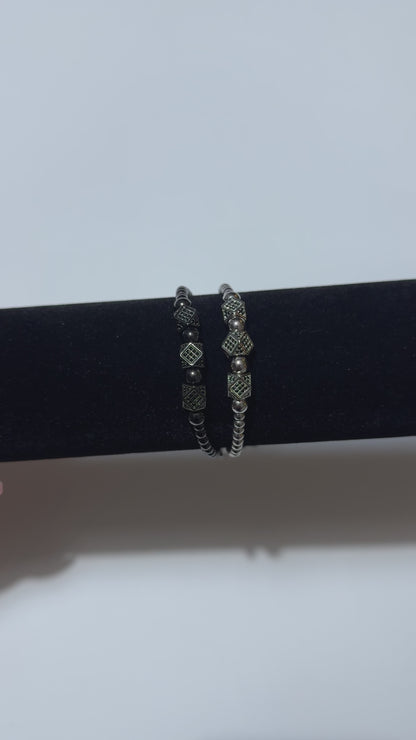 Steel Dice Bracelet